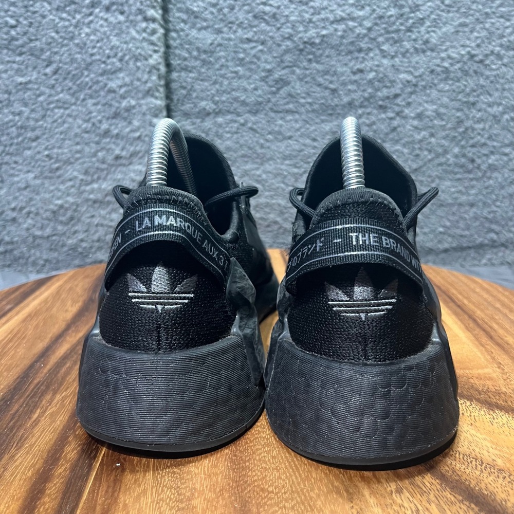 Adidas NMD R1 Mens Black‎ Casual Lifestyle Lace Up Sneakers Shoes Size 4 - Picture 5 of 12